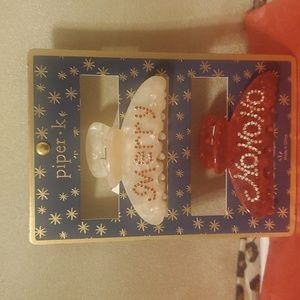 NIP 2 pack Merry & HoHoHo Hair clips